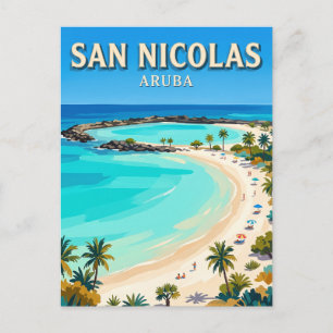 Baby Beach San Nicolas Aruba Postkarte