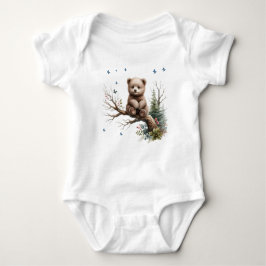 Baby Bear auf einem Baby Baby Bodysuit Baby Strampler