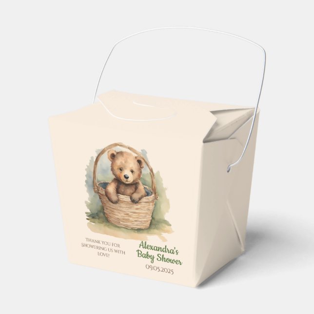 Baby Bear Baby Dusche Geschenkschachtel (Vorderseite)