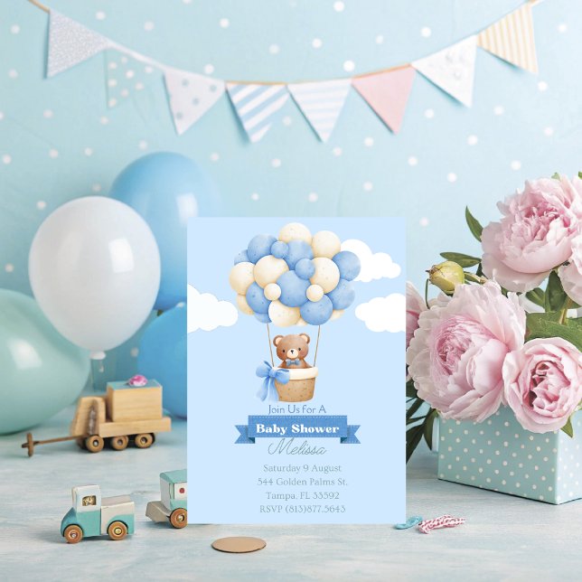Baby Bear Baby Shower Einladung (Customize this cute baby bear baby shower invitation for your soon coming event. )