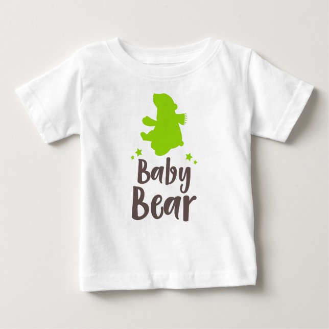 Baby Bear, Bärenkuppe, Niedlicher Bär, Sterne - gr Baby T-shirt (Vorderseite)