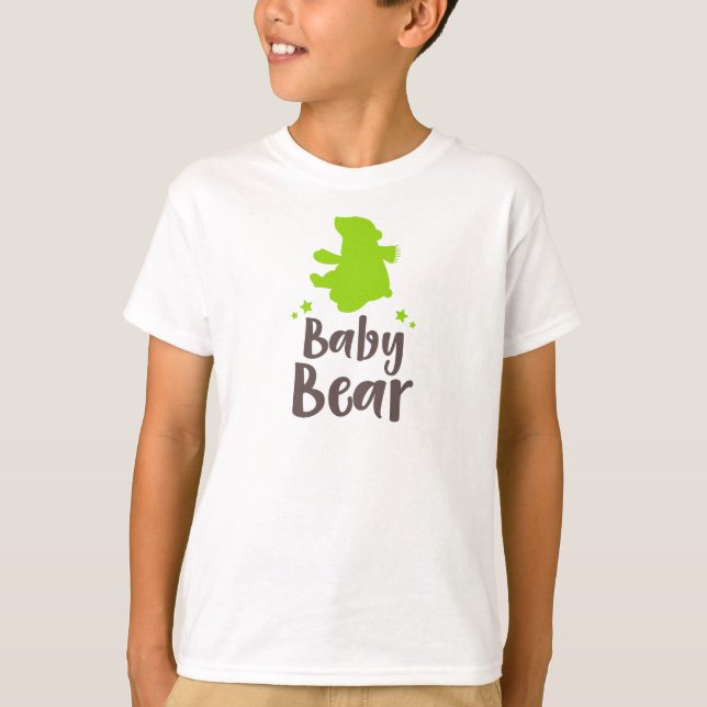 Baby Bear, Bärenkuppe, Niedlicher Bär, Sterne - gr T-Shirt (Vorderseite)