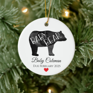 Baby Bear Birth Ankündigung Ornament