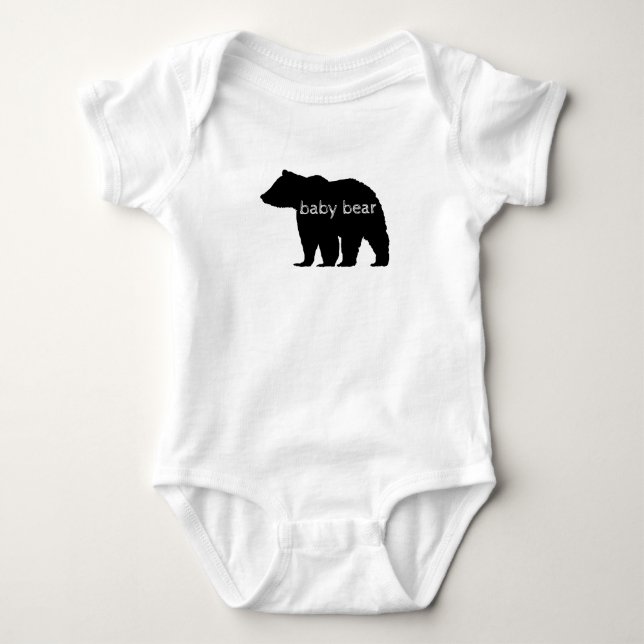 Baby Bear Black Bear Baby Bodysuit Strampler (Vorderseite)