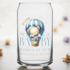 Baby Bear Blue Hot Air Ballonfahrt Dosenglas