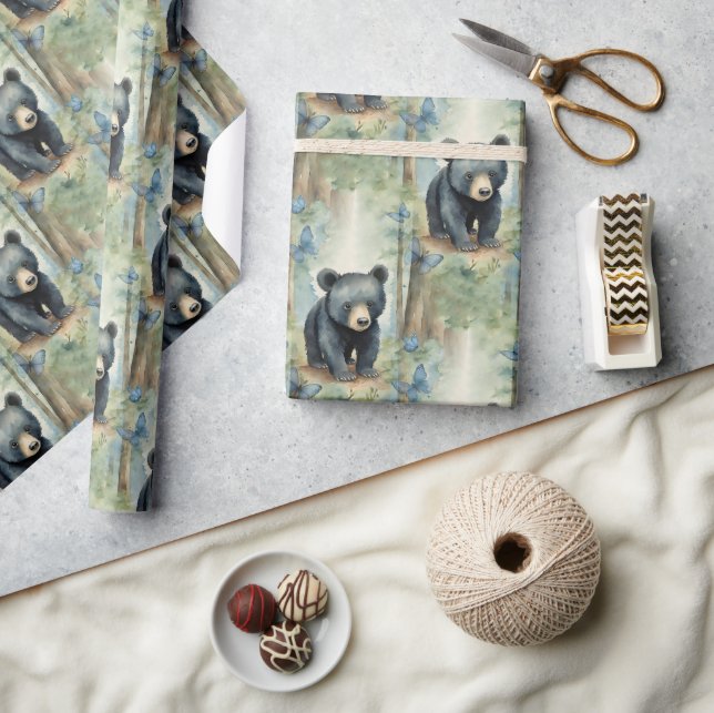 Baby Bear Boy Geschenkpapier (Kunsthandwerk)