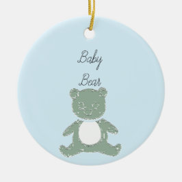 Baby Bear Boy Keramik Ornament