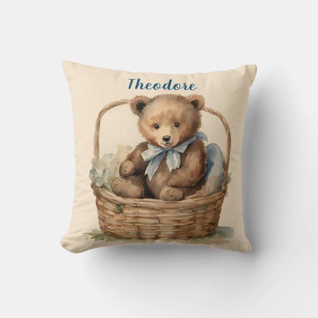 Baby Bear Boys Personalisiert Kissen (Vorderseite)
