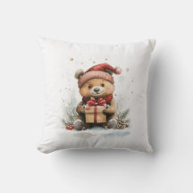 Baby Bear in Weihnachtsmannmütze - Weihnachtsfeier