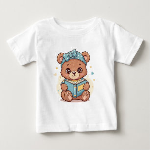 Baby Bear Lesen eines Buches T-shirt