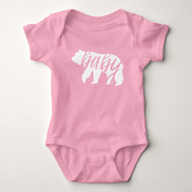 Baby Bear | Matching Family Baby Strampler (Vorderseite)
