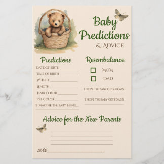 Baby Bear Neutral Baby Predictions Karte