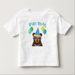 Baby Bear Personalisiert Name Geburtstag Kleinkind T-shirt<br><div class="desc">Niedlicher individuelle Name Kindergeburtstag T - Shirt</div>