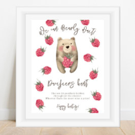 Baby Bear - Schnuller Jagd Kinderdusche Poster