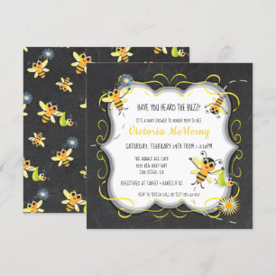 Baby Bee Baby Dusche Einladung