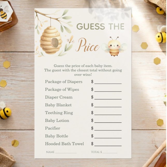 Baby Bee Errate den Preis Dusche (Guess the Price Game. He or She? What Will Baby Bee? Gender Reveal)