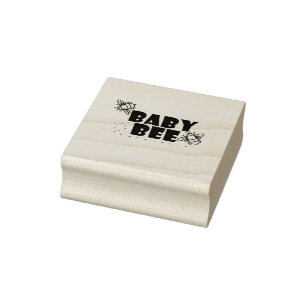Baby Bee Wood Art Briefmarke Gummistempel