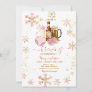 Baby ``Beer und Milchflasche'' Braut Baby Shower Einladung