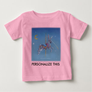Baby Bekleidung - Kosmisches Kaninchen-Karussell T-shirt