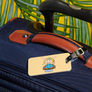 Baby bekommen Haarschnitt Funny Kids Friseur Shop Gepäckanhänger