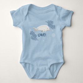 Baby Beluga 1. Geburtstag Bodysuit Strampler