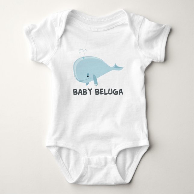 Baby Beluga Baby Strampler (Vorderseite)