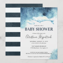 Baby Beluga | Einladung der Babydusche