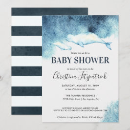 Baby Beluga | Einladung der Babydusche