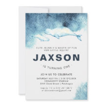 Baby Beluga | Einladung zur Geburtstagspartei