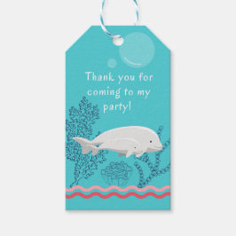 Baby Beluga Favor Tag Geschenkanhänger