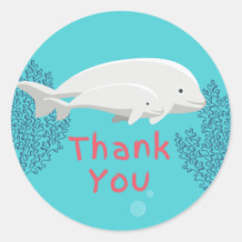 Baby Beluga Vielen Dank Sticker