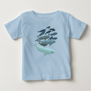 Baby Beluga Whale T - Shirt Niedlich Kleinkind Art