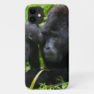 Baby-Berggorilla küsst Silberrücken-Gorilla Case-Mate iPhone Hülle