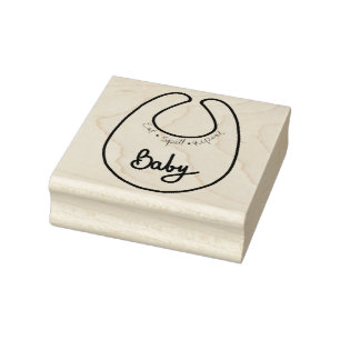 Baby Bib Gummistempel