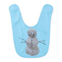 Baby Bib - Snowman