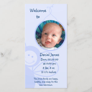 Baby-Biene Ankündigung