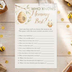 Baby-Biene-Geschlecht-Errat-Spiel 'Wer kennt Mama