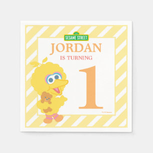 Baby Big Bird Geburtstagspapier Napkins Serviette
