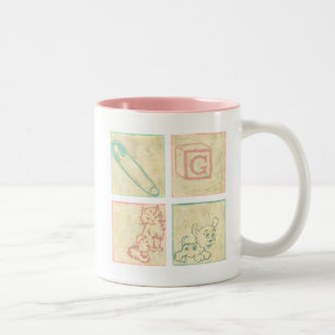 Baby-Bildtafeln durch Chariklia Zarris Zweifarbige Tasse