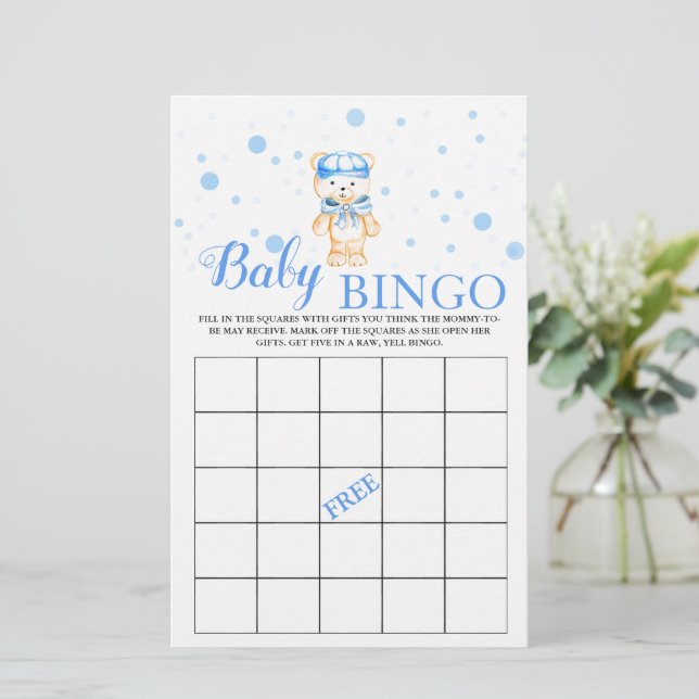 Baby Bingo Blue Baby Boy Showspiel (Stehend Vorderseite)