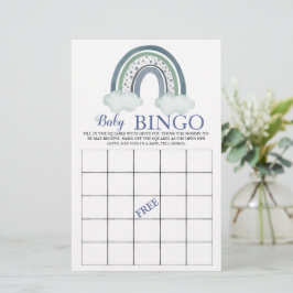 Baby Bingo Blue Rainbow Baby Boy Showspiel