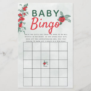 Baby Bingo Duschspiel Rustikale Kleine Tomatensort Flyer