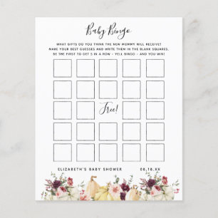 Baby Bingo Floral Baby Shooting Game