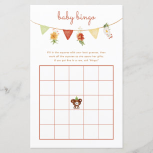Baby Bingo Game Woodland Bären Fall Baby Showroom