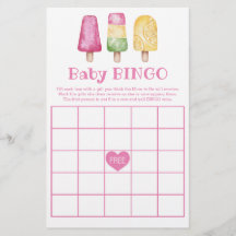 Baby Bingo Girl Ready to Pop Summer Baby Dusche