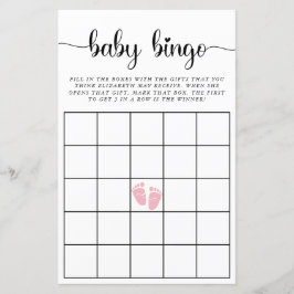 Baby Bingo Pink Baby Girl Duschgame