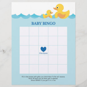Baby Bingo Rubber Duck Baby Showspiel