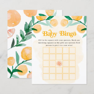 Baby Bingo Spiel Baby Shower Zitrus Thema