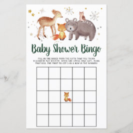 Baby Bingo Winter Woodland Animals Showspiel