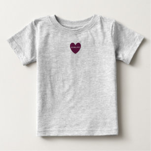 Baby Bio T-Shirt - Himbeere HAMbyWG Herz